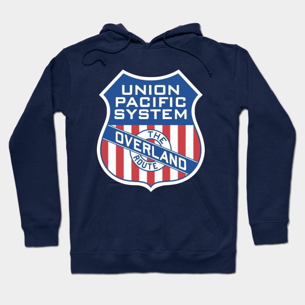 Union Pacific System Vintage Railroading Logo Hoodie by MatchbookGraphics